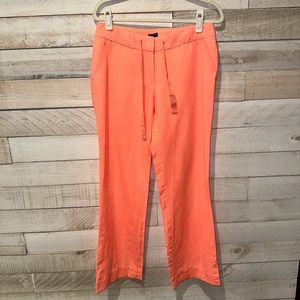 Coral Linen J. Crew Pants | Size 4
